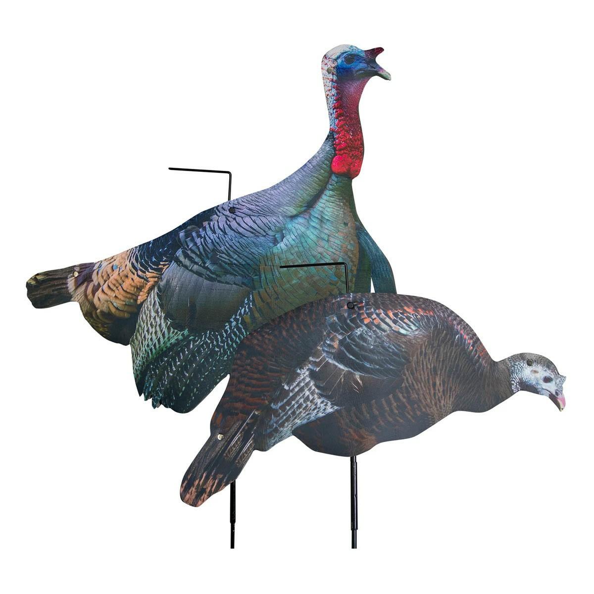 Higdon Flex Turkey Tom And Hen Sihouette Turkey Decoy Decoys