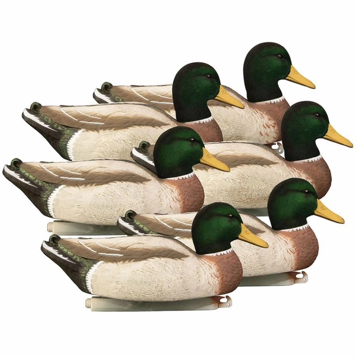 Higdon Magnum Mallard, Foam Filled, Flocked Heads,Drakes Decoys