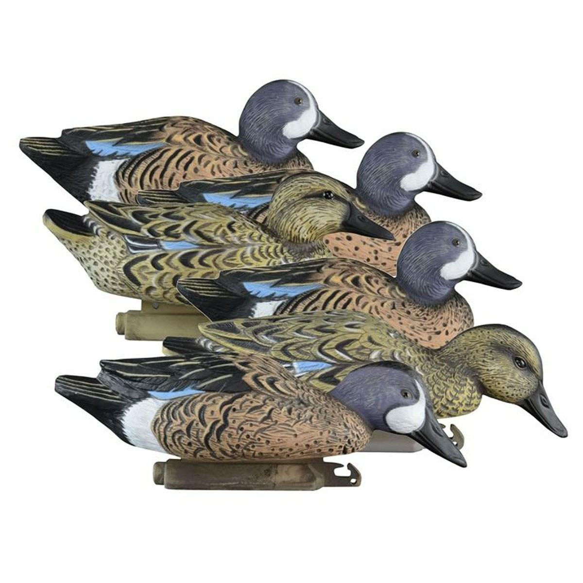 Higdon Standard Blue Wing Teal, Foam Filled Decoys