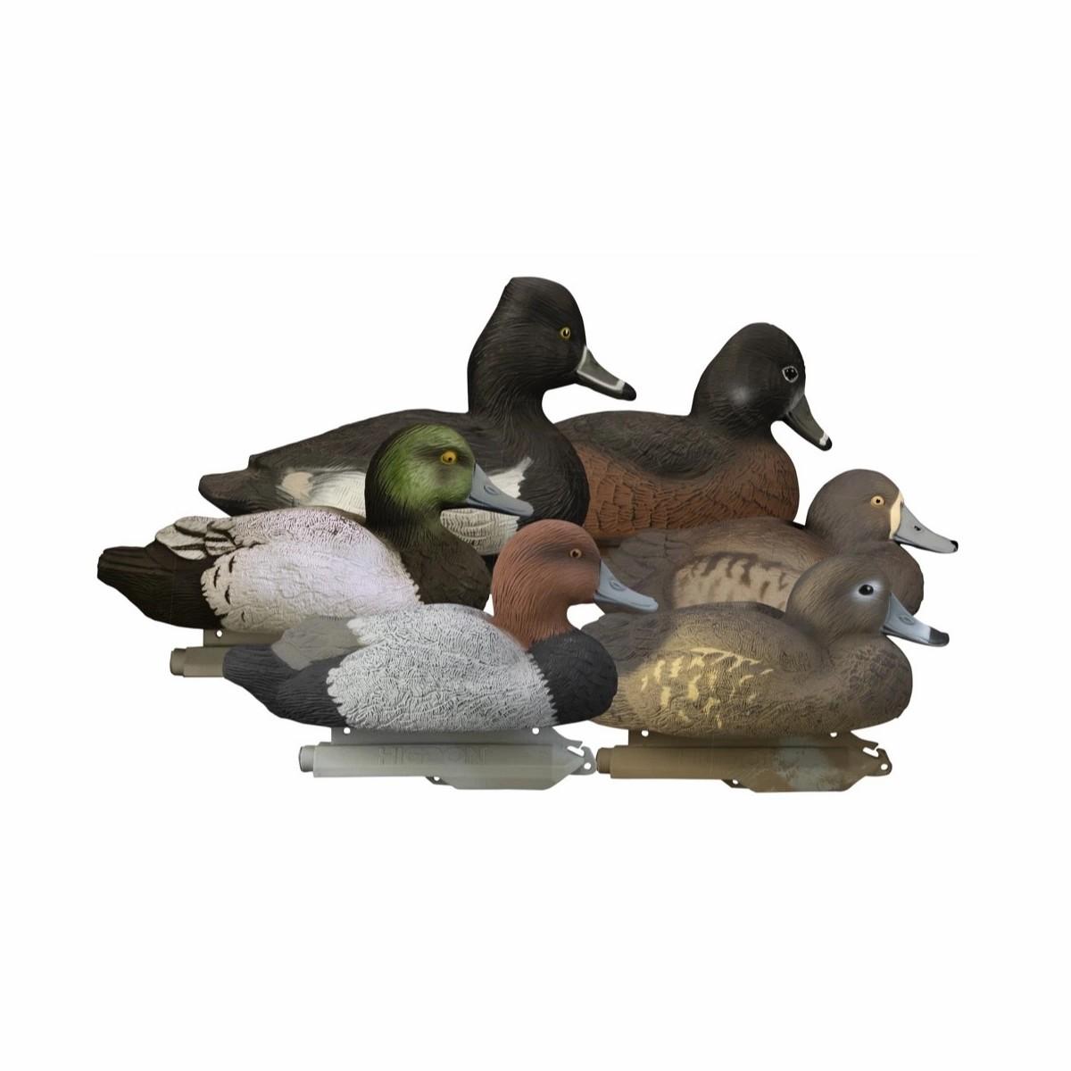 Higdon Standard Diver Decoy Foam Filled 6 Pack Decoys