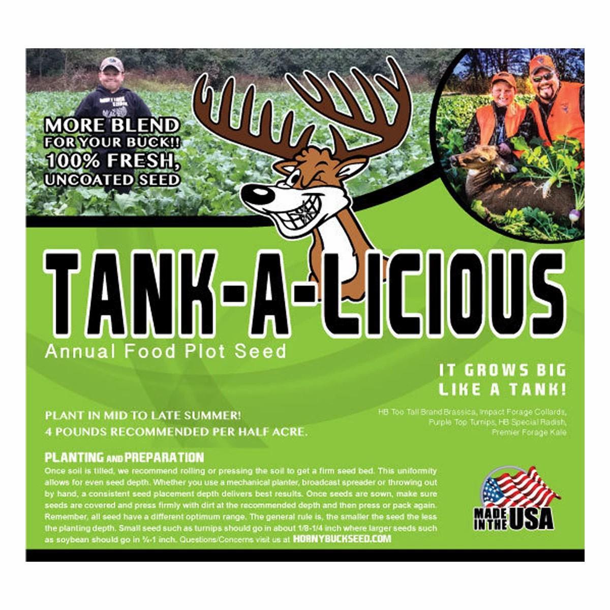 Horny Buck Seed Tank-A-Licious Food Plot Seed Food Plots