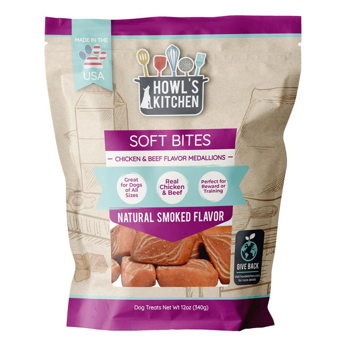 Howl’s Kitchen Chicken And Beef Flavored Meaty Medallions Dog Treats Dog Training & Suoolies