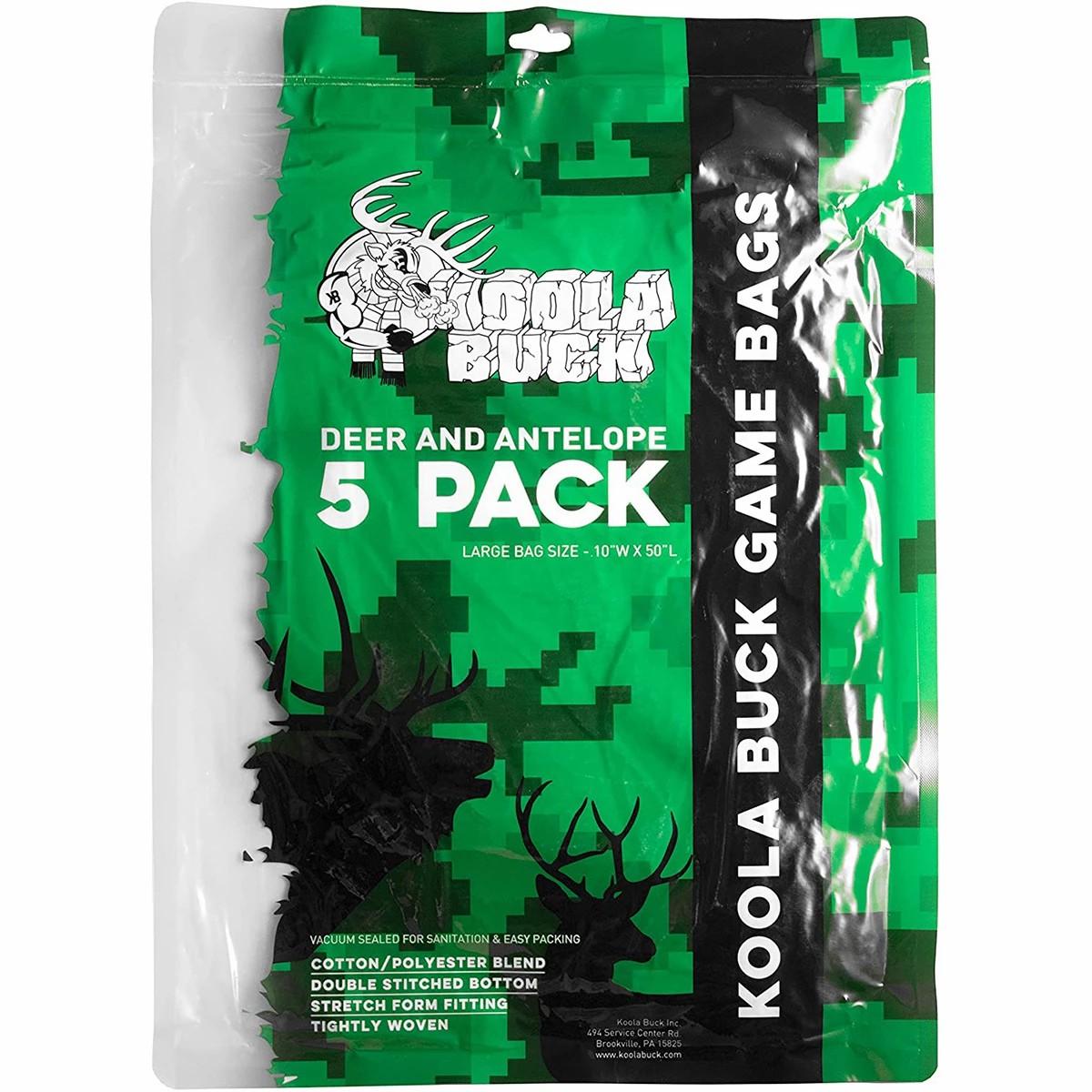 Koola Buck Large Game Bags 5 Pack For Deer And Antelope Accessories