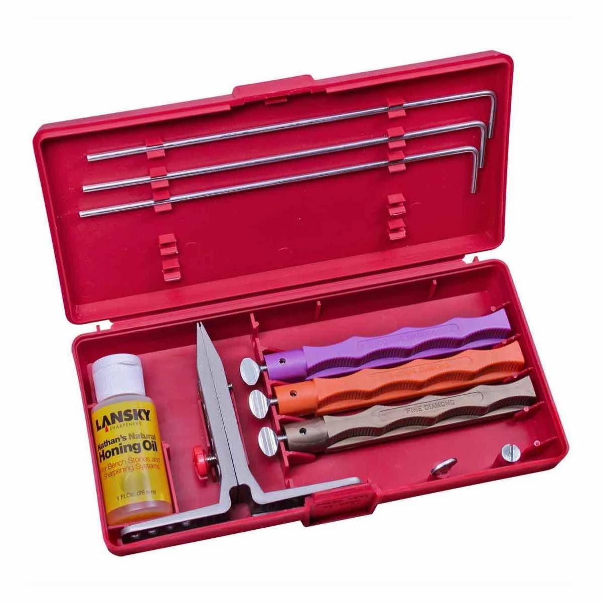 Lansky Standard 3 Stone Diamond Sharpening System Hunting