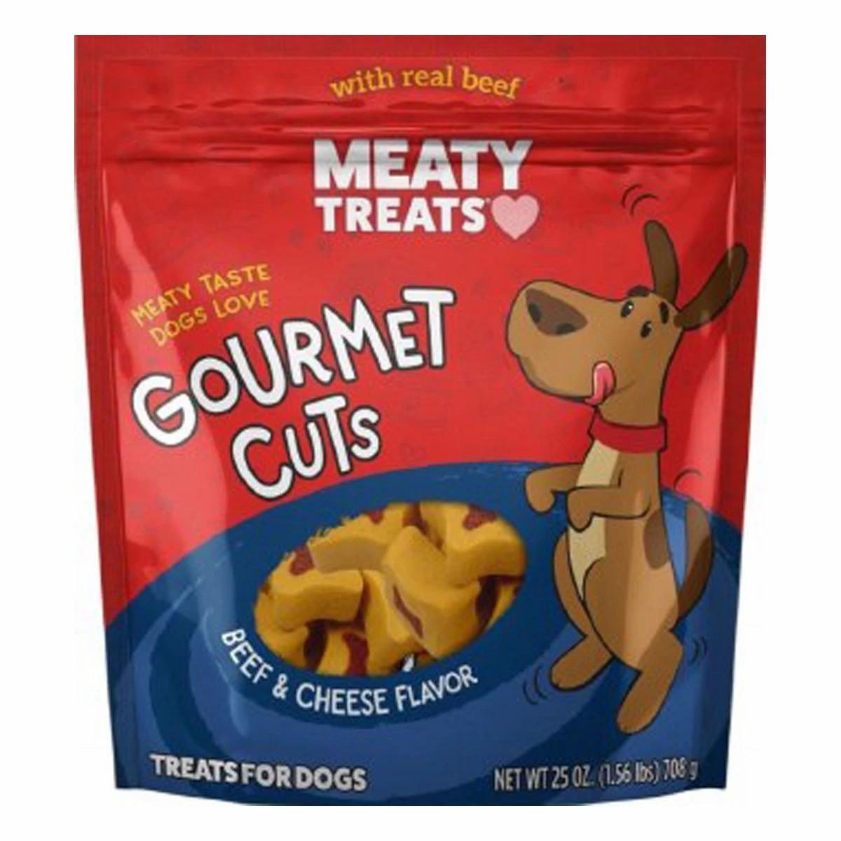 Meaty Treats Gourmet Cuts Beef And Cheese Dog Treats Dog Training & Suoolies