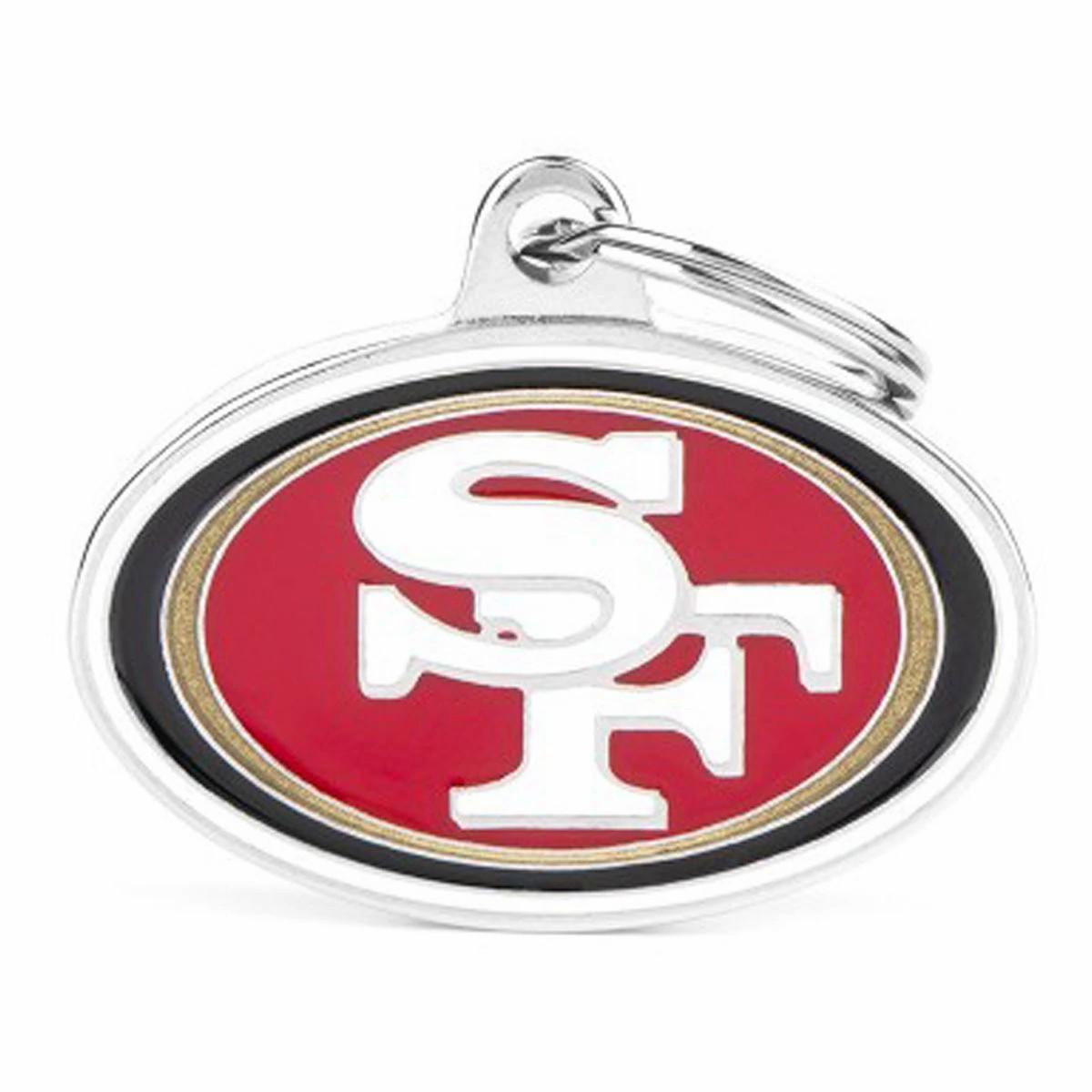 My Family San Francisco 49Ers Id Dog Tag Collars & Leashes