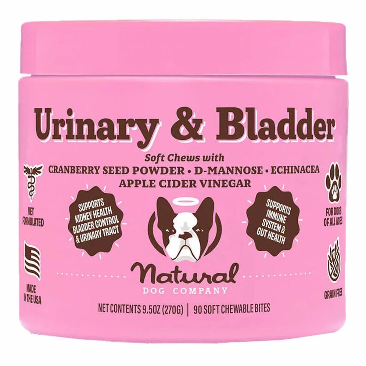 Natural Dog Company Urinary & Bladder Dog Supplement Dog Training & Suoolies