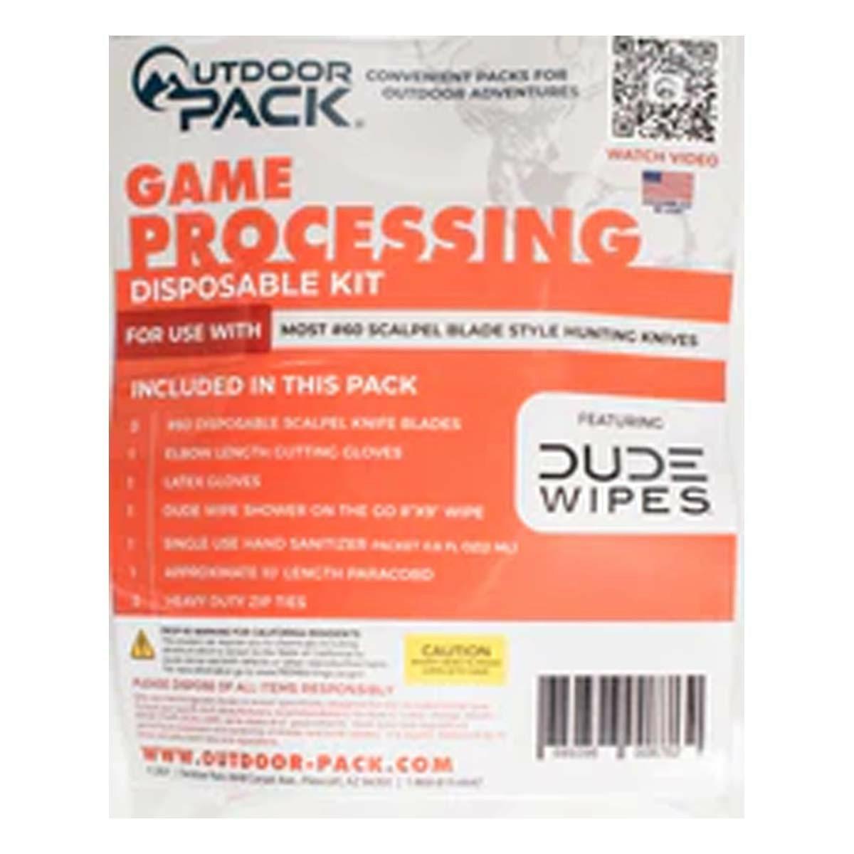 Outdoor Pack Game Processing Kit #60 Blade Type Without Game Bags Accessories