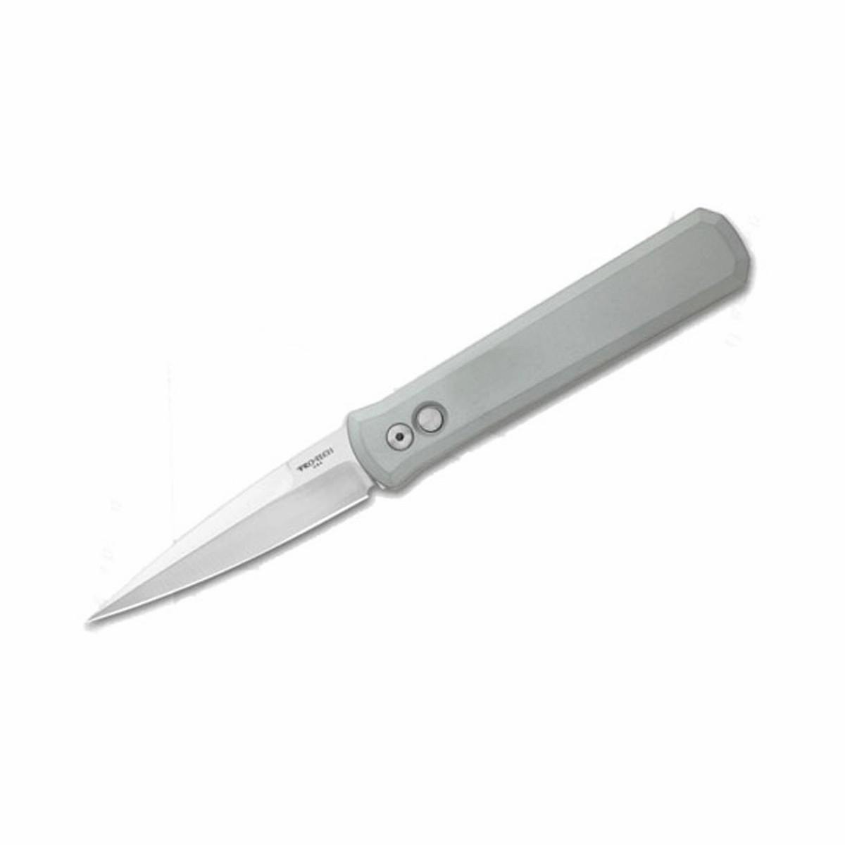 Pro-Tech 921-Satin Grey Godfather Automatic Knife Automatic Knives