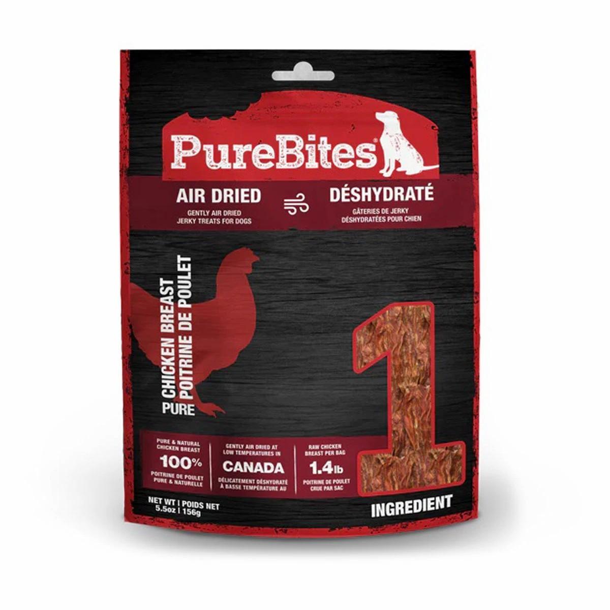 Purebites Air Dried Chicken Jerky Dog Treats Dog Training & Suoolies