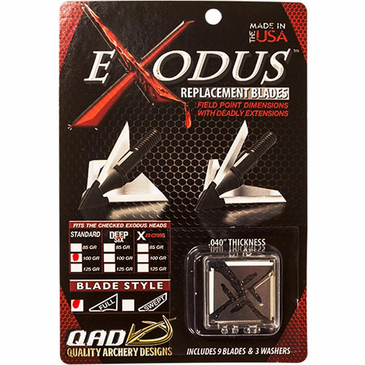 Qad Exodus Replacement Broadhead Blades Archery