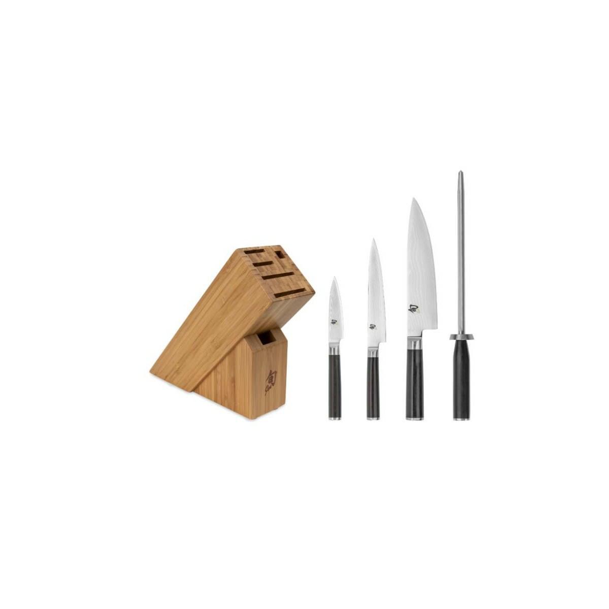 Shun Classic 5 Piece Starter Kitchen Block Set Hunting