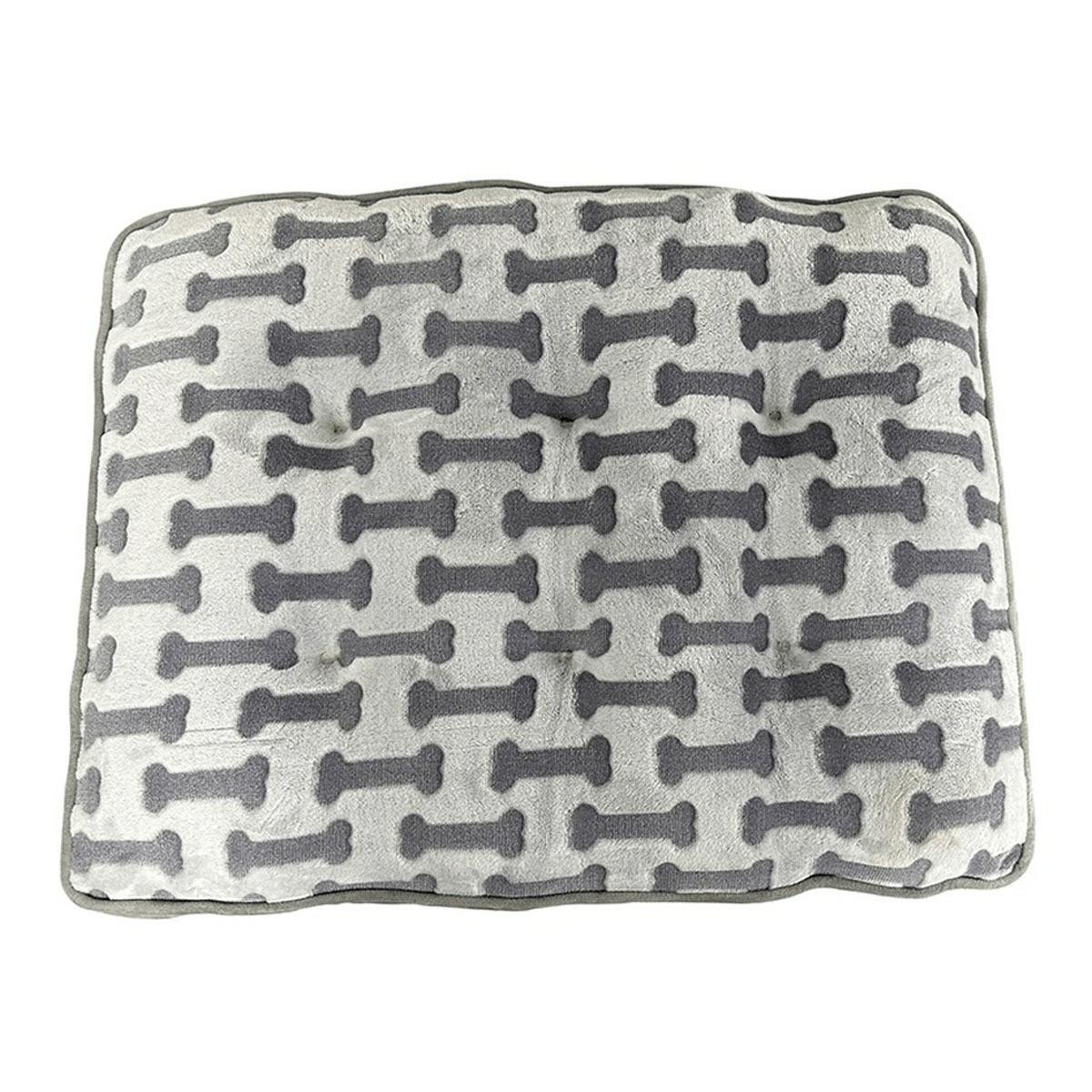 Sleep Zone Luxe Bone Print Dog Bed Beds & Pads