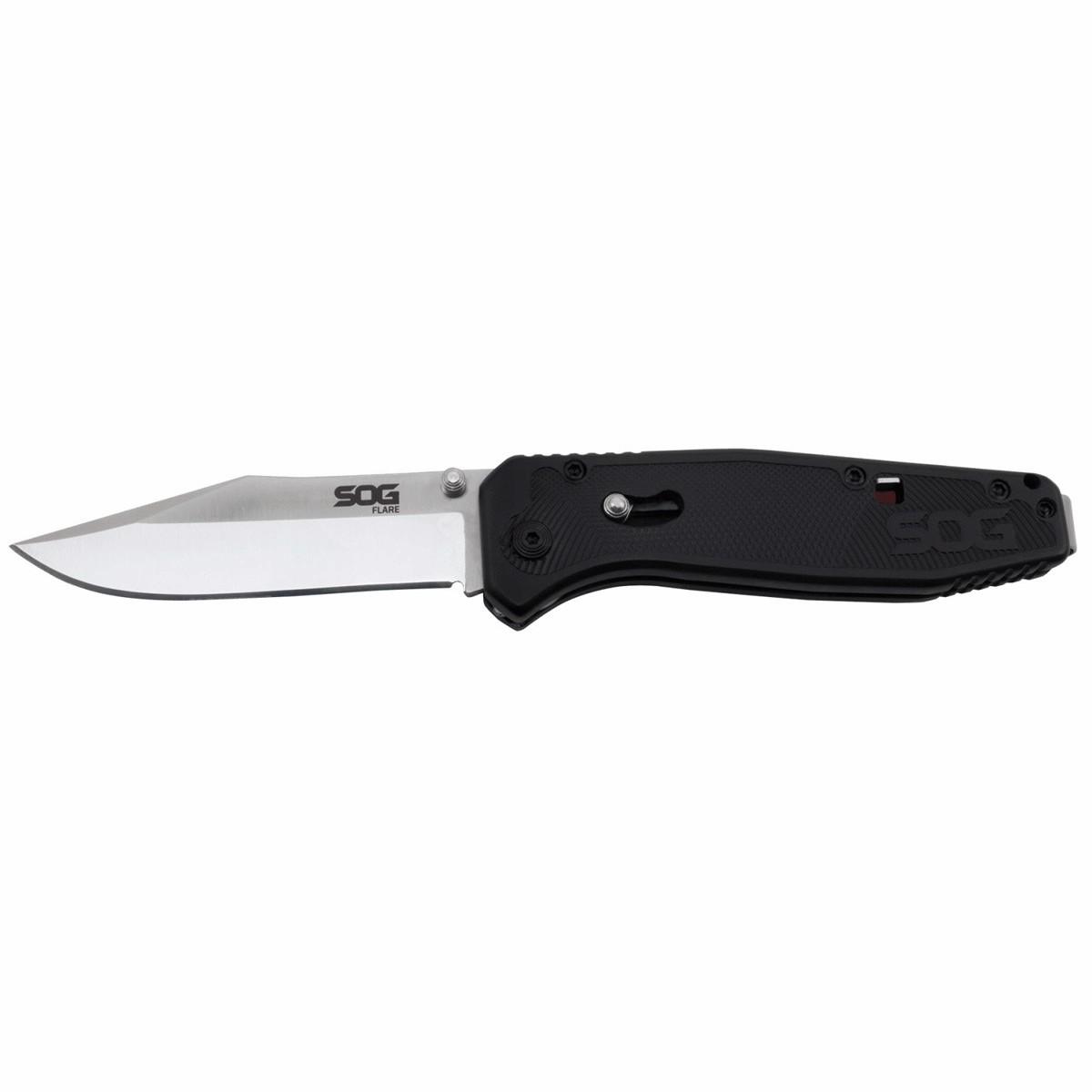 Sog Flare Folding Pocket Knife Hunting