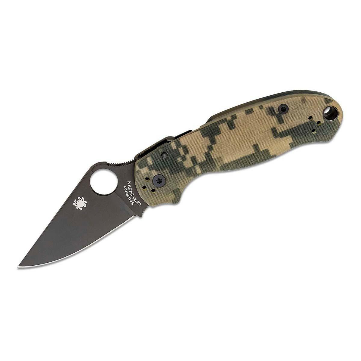 Spyderco Para 3 G-10 Digital Camo Pocket Knife Hunting