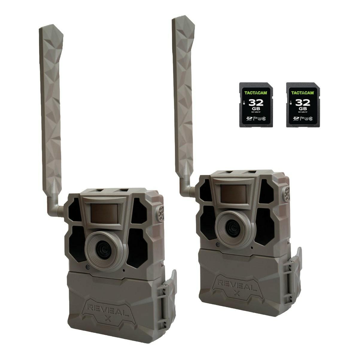 Tactacam Reveal X Gen 2 Cellular Trail Camera 2 Pack Cellular Trail Cameras