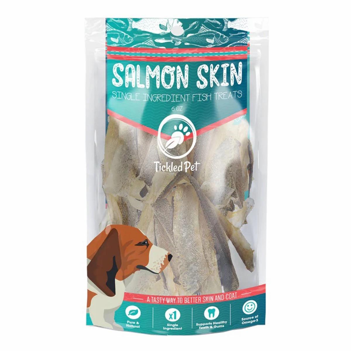 Tickled Pet Salmon Skin Dog Treat Dog Training & Suoolies