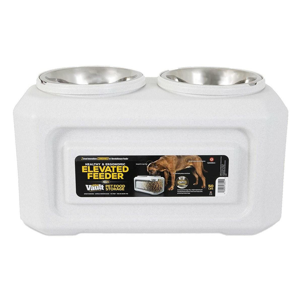 Vittles Vault Elevated Pet Storage Plus Feeder Bowls & Feeders