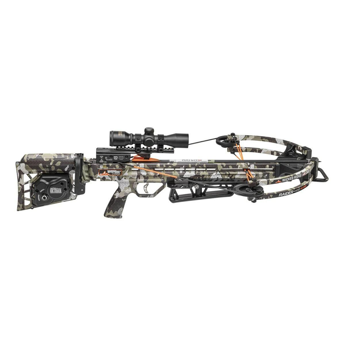 Wicked Ridge Raider 400 Acudraw De-Cock Crossbow Archery