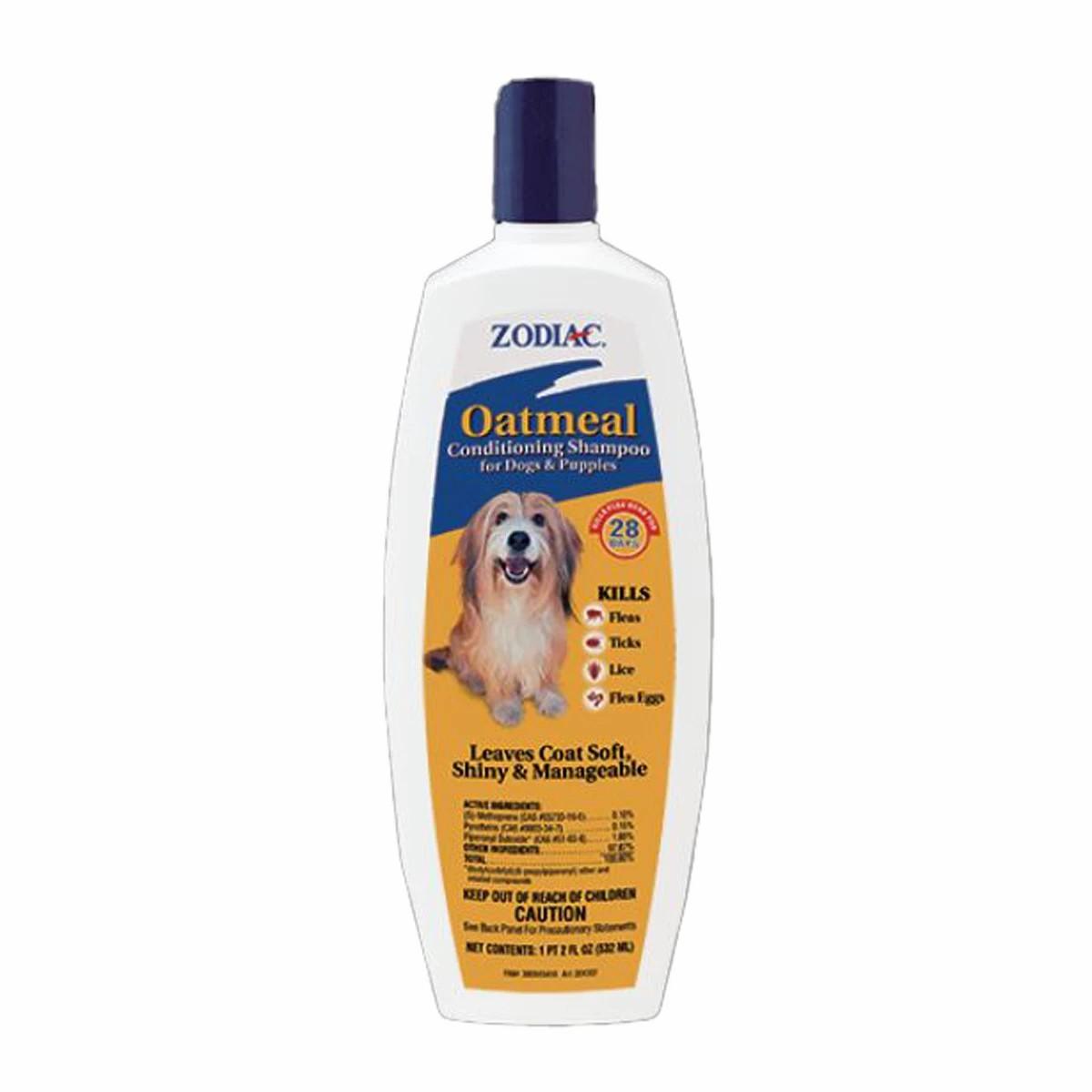 Zodiac Oatmeal Tick Conditioning Shampoo For Dogs And Puppies Dog Training & Suoolies