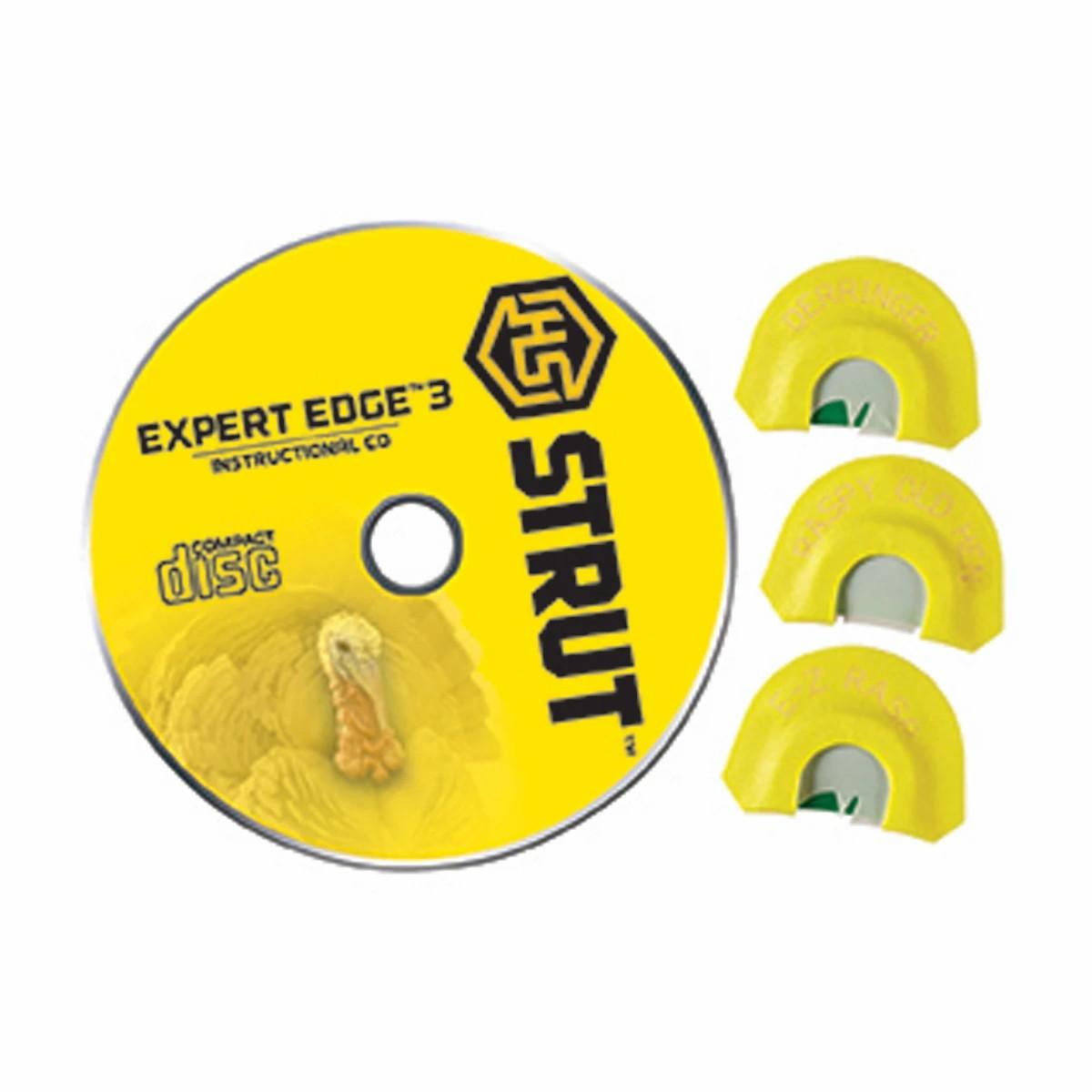 Hs Strut Expert Edge 3 Diaphragm Turkey Call Cd Combo Pack Game Calls