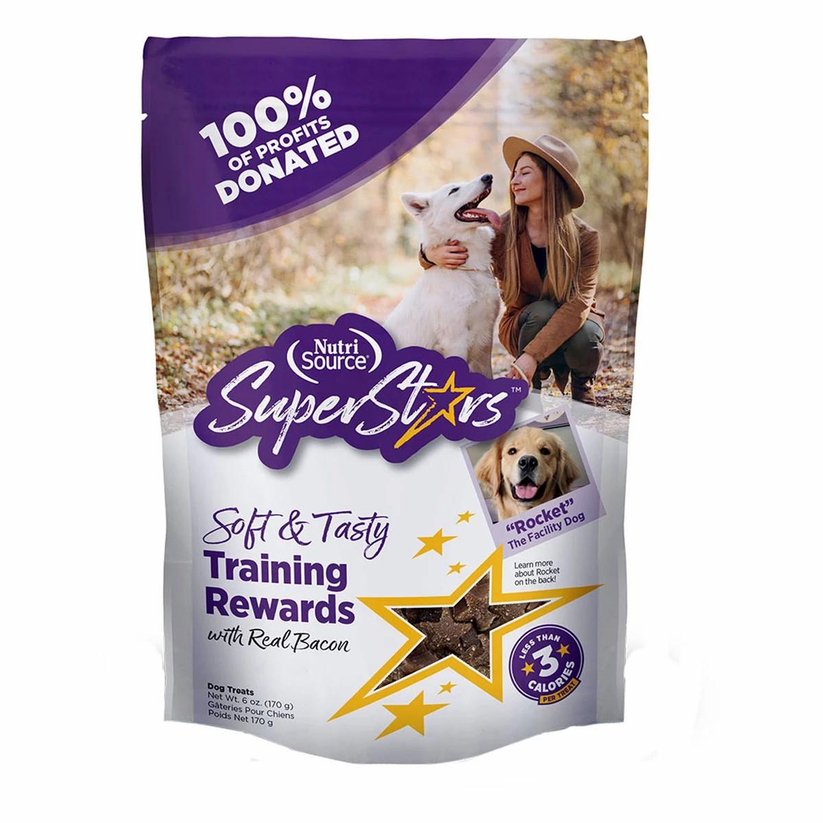 Nutrisource Superstars Bacon Dog Treat Dog Training & Suoolies