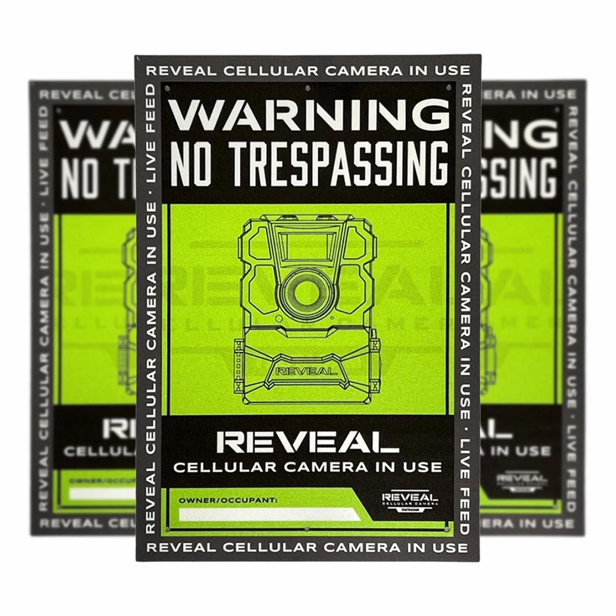 Tactacam No Trespassing Sign 3 Pack Hunting