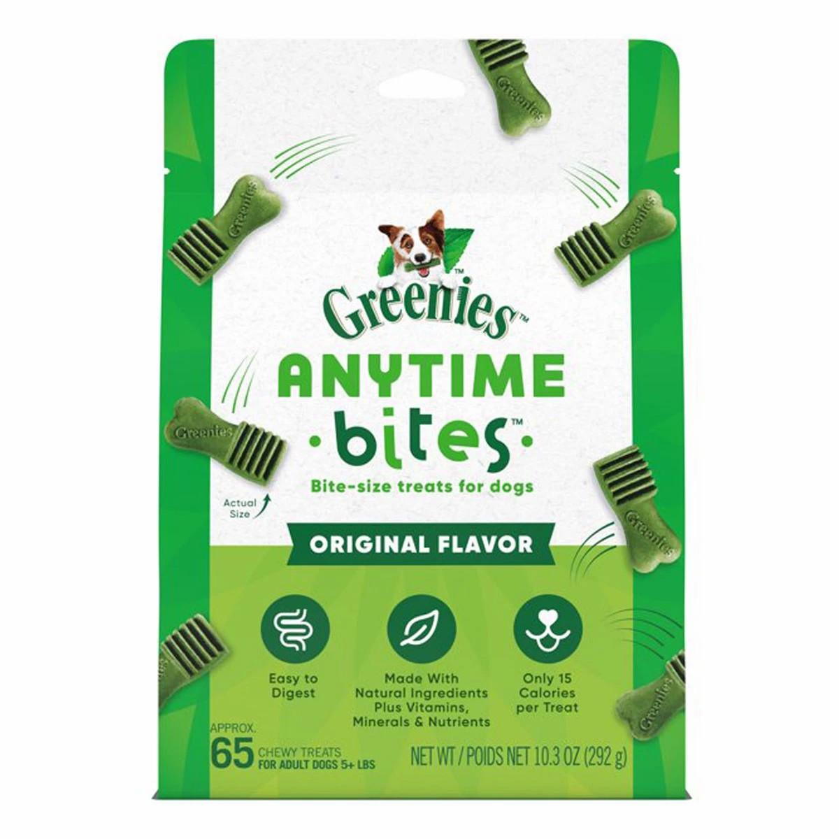 Greenies Anytime Bites Original Dog Treat Dog Training & Suoolies