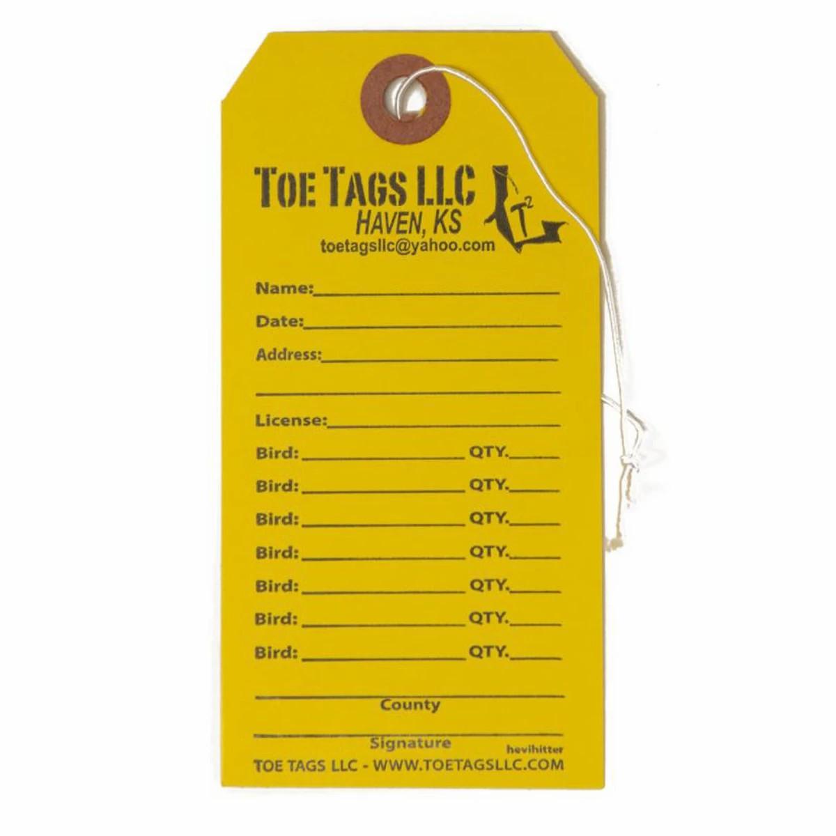 Toe Tags Hevihitter Tag 50Ct Decoy Accessories